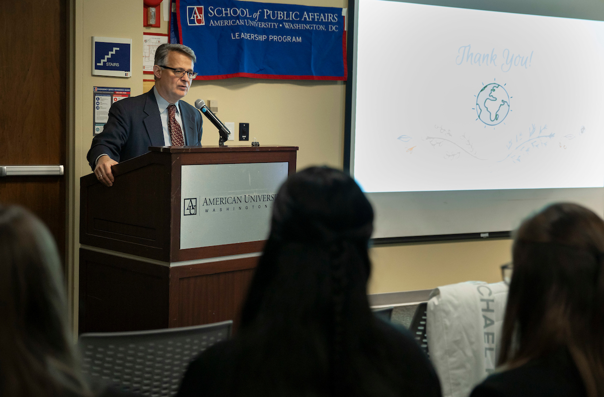 Dr. Paul Manuel speaking