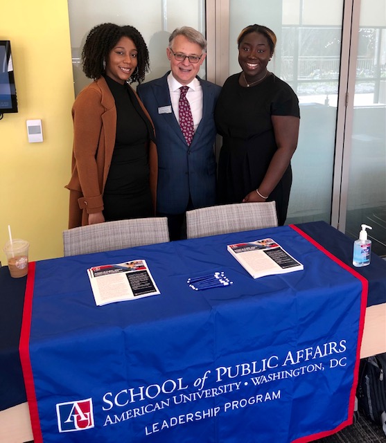 2022: Manuel with American University student directors of the SPA Leadership Program